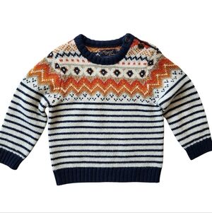 Mayoral Baby Fairisle Knit Sweater Sz 9mo